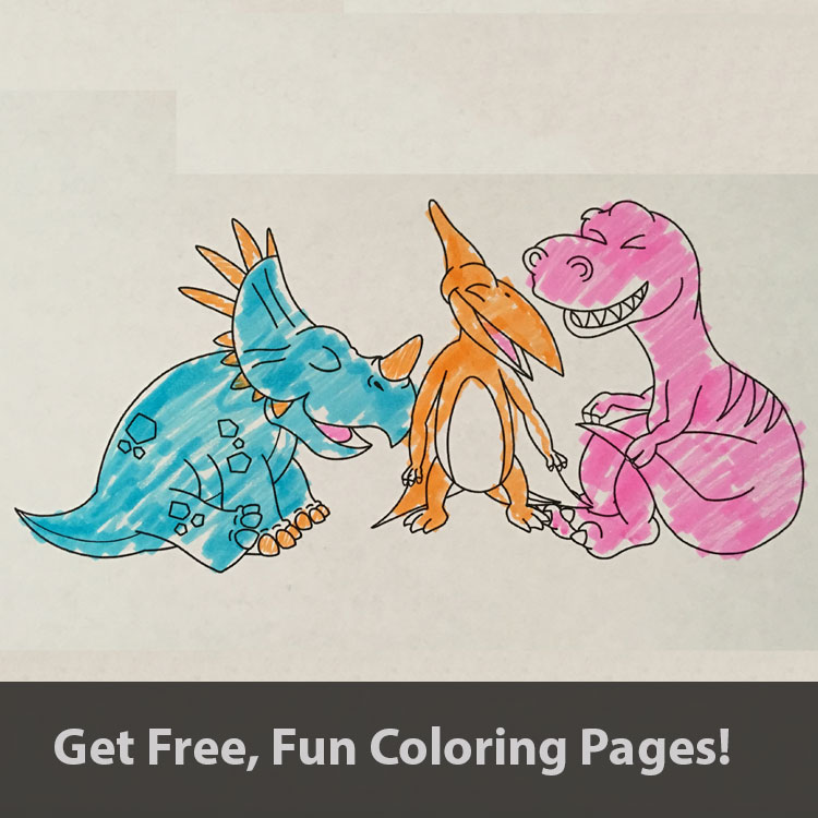 Free dinosaur pictures to print and color
